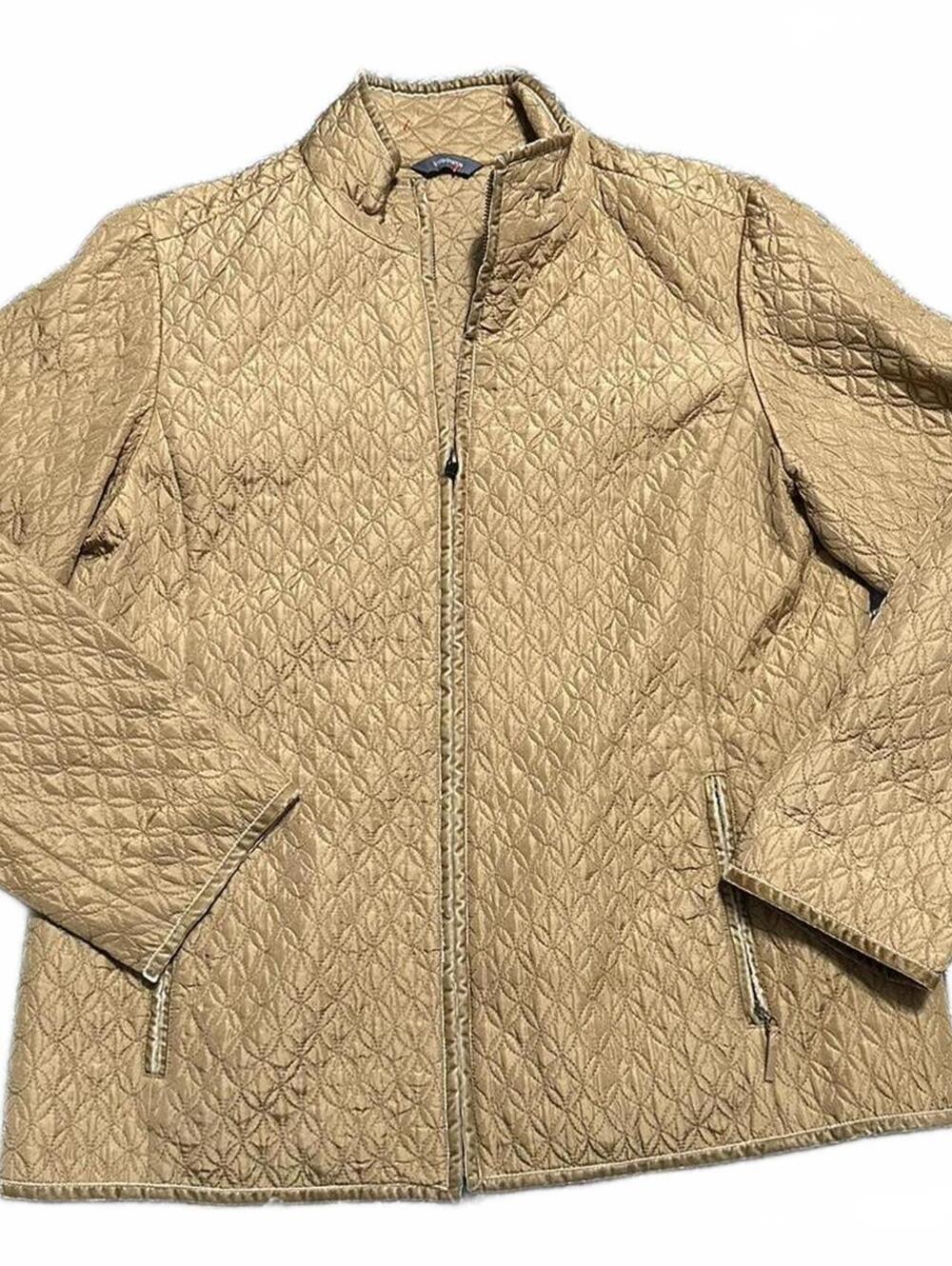 Liz Claiborne Tan Grandma Core Quilted Chore Coat NWT Size XL